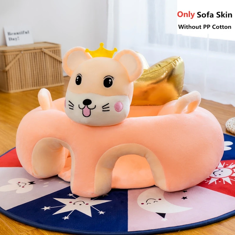 Cute Cartoon Baby Sofa Cover Learning to Sit Seat Feeding Chair Case Kids Baby Sofa Skin Infant Seat Without Cotton