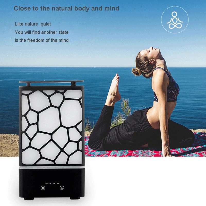 Air Humidifier Essential Oil Diffuser Humidifier Aromatherapy for Home with LED Night Light Timing Mist Maker