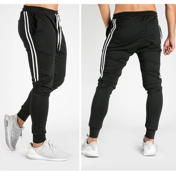 

New Men's Hip Hop Sweatpants Fitness Joggers 2019 Spring Male Side Stripe High Street Hip Long Trousers Harem Pants Sweatpant
