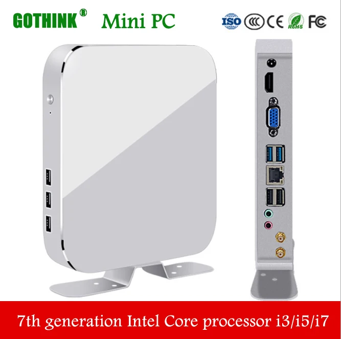Карманный мини ПК GOTHINK 8 ГБ 512 процессор Intel core i3 i5 i7 celeron 1007U J1800 J1900 LINUX 300 м Wi Fi VGA|Мини