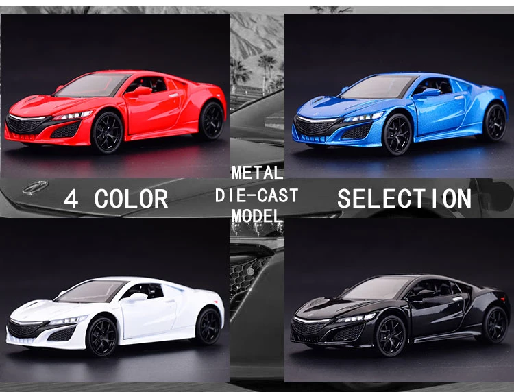 Автомобильные аксессуары 1:32 NSX модель автомобиля со звуком светильник отступить модели автомобиля украшения 4 двери могут быть открыт украшение интерьера автомобиля