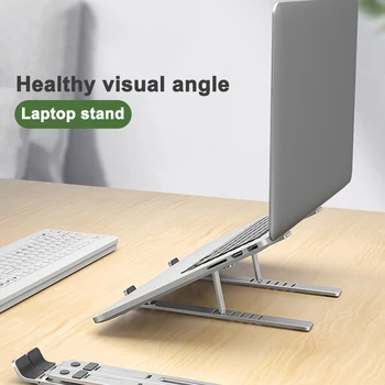 

New Laptop Holder for MacBook Pro Notebook Foldable Aluminium Alloy Laptop Stand Bracket Laptop Holder for PC Notebook