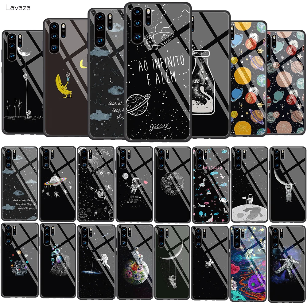 Lavaza Milky Way Moon из закаленного стекла мягкий чехол для Huawei Honor 8x9 P Smart mate 20 P10 P20 P30 Lite Pro