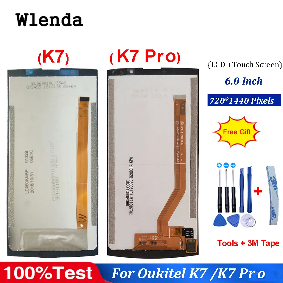 ЖК дисплей и тачскрин для OUKITEL K7 6 0 дюйма 100% оригинальный испытанный дигитайзер
