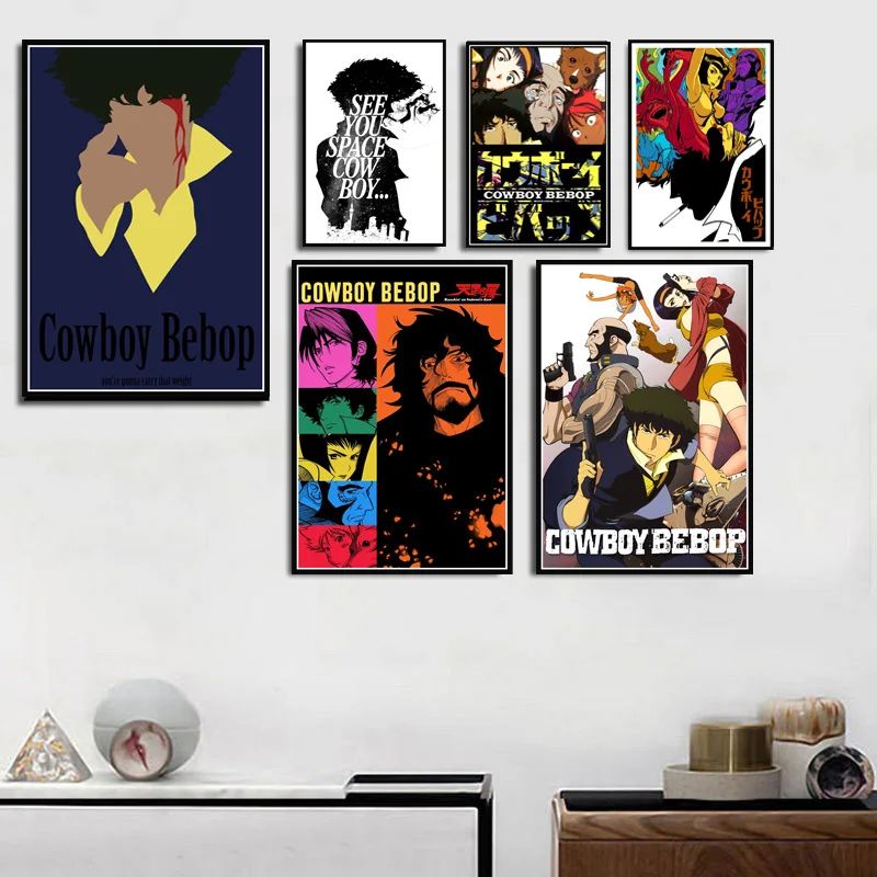 Cowboy-Bebop-Spike-Jet-Japanese-Anime-Art-Poster-Canvas-Painting-Wall-Picture-Home-Decor-Posters-and