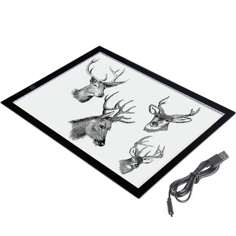 Цифровой планшет A3 A4 A5 GraphicTablet для рисования знак дисплей Панель светящийся трафарет Графический художник тонкая доска для рисования свет