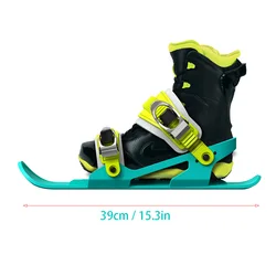 Children's snow shoes Mini Ski Skates Adjustable straps Skiboard Suitable for children from 3 to 17 years old Cool colorful