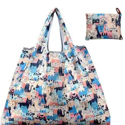 Новая сумка для покупок с персонажем из мультфильма леди Складная Ткань Оксфорд многоразовая фруктовая продуктовая сумка переработанная