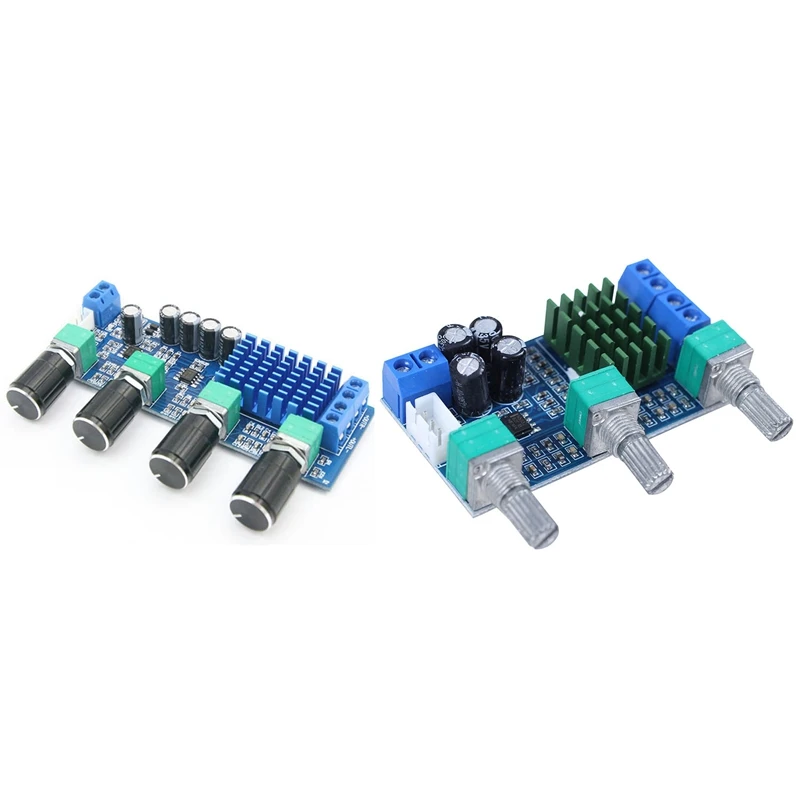 2 Pcs XH-M577 TPA3116D2 o High Power Tone Op Amps DC 12-24V Dual-Channel Stereo x 80W Digital Amplifier Board | Электроника