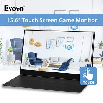 

Eyoyo EM15F 15.6" Portable HDMI LCD Touch Screen Gaming Monitor IPS 1920x1080 HDMI Type USB C Display HDR for Phone PC Xbox one