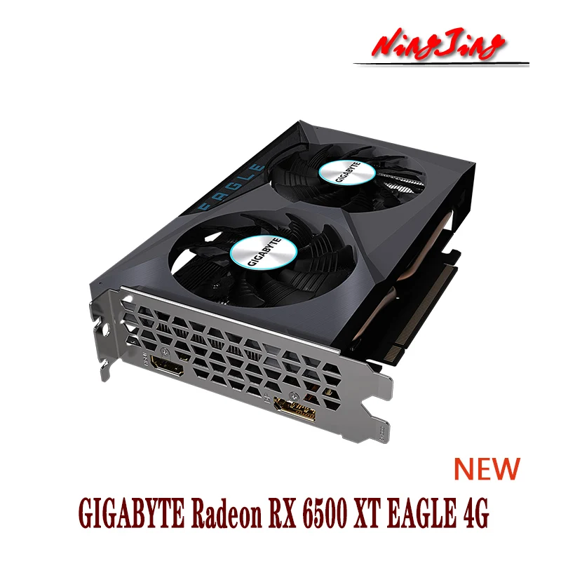 GIGABYTE Radeon RX 6500 XT NEW EAGLE 4G 6500XT 4GB 18000MHz  GDDR6 64-bit  6nm Support AMD Intel Desktop CPU