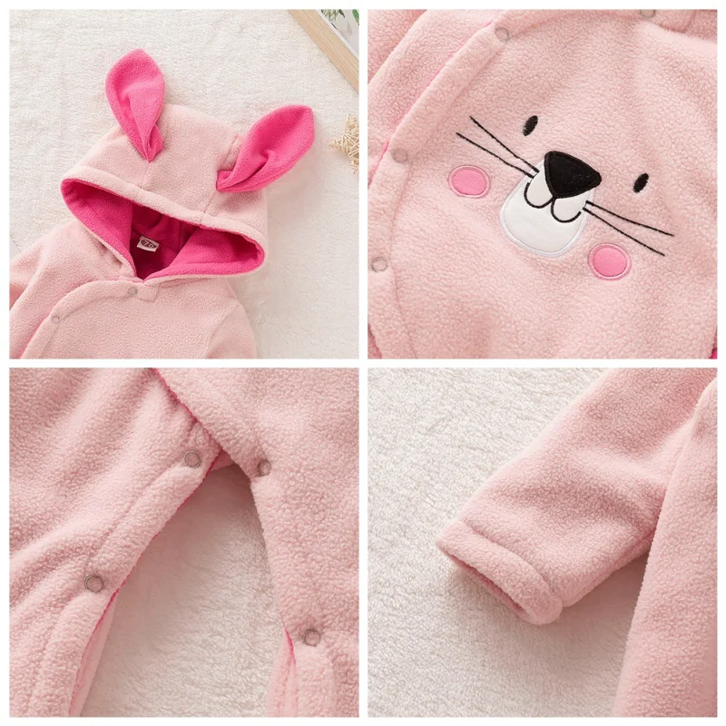 Одежда для малышей; Новинка; сезон весна-осень; детские комбинезоны с милым мультяшным кроликом; Джемперы для маленьких девочек; комбинезоны для малышей