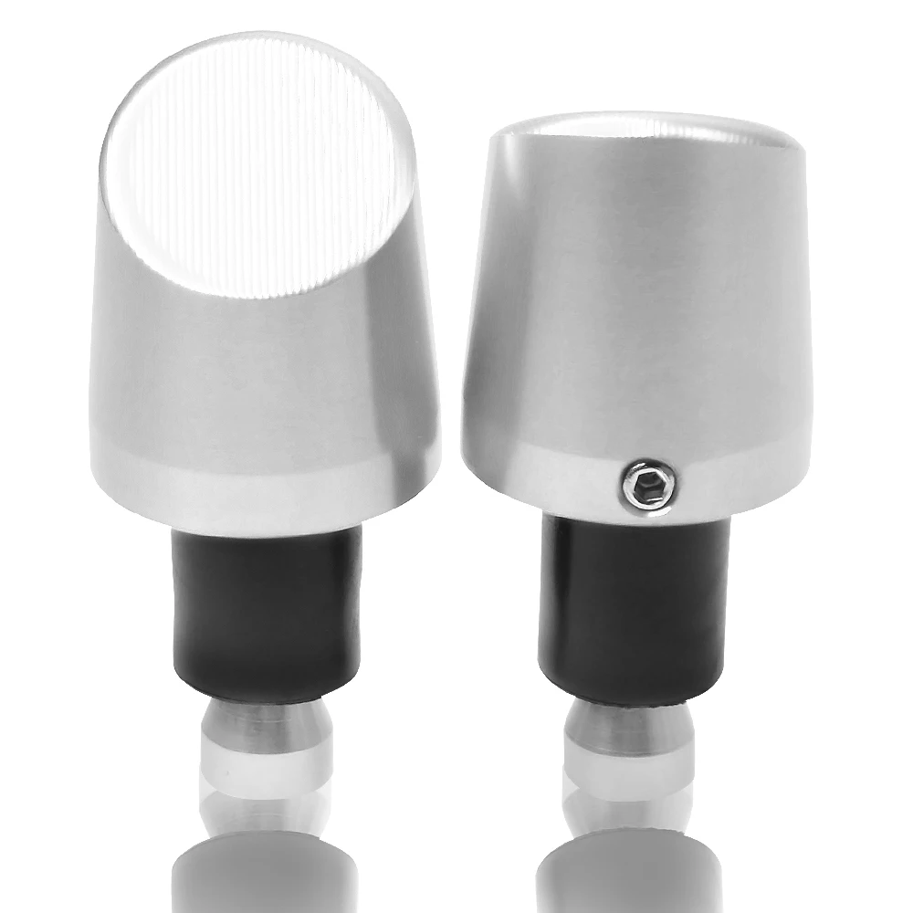 silver 7/" 22 мм CNC алюминиевая регулируемая ручка для мотоцикла, руль мотоцикла, наконечники для YAMAHA YZ85 XTZ125 - Цвет: silver