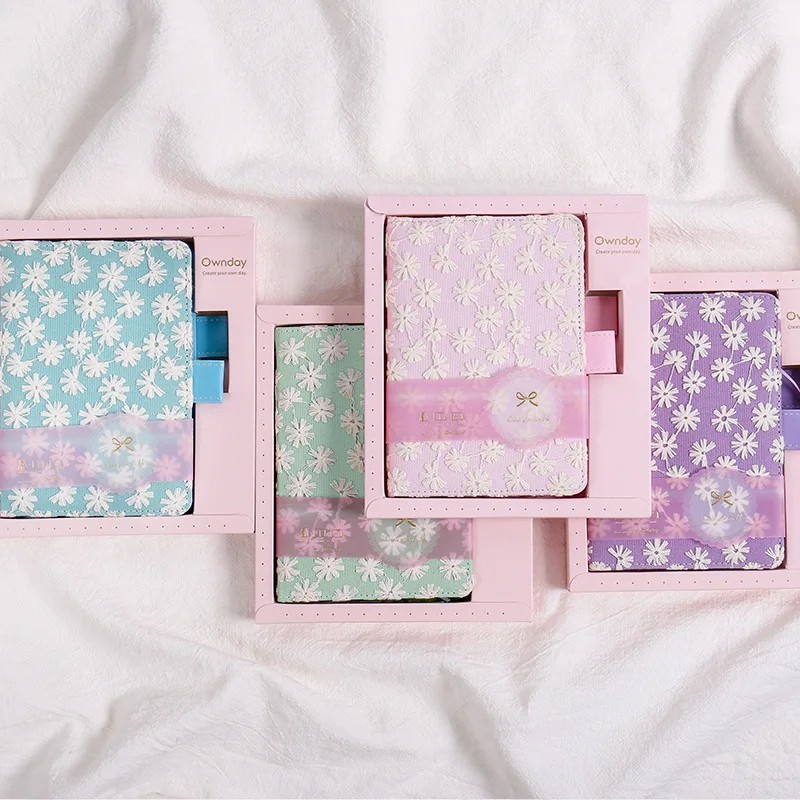 Фортуна канцелярские принадлежности креативные Девушки Сердце Вышитые тетрадь кружевная ткань блокнот A5 студентов блокнот A6