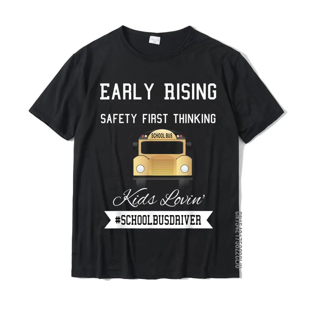 Funny School Bus Driver Camicie Rife Cosie Top T-Shirt Top In Cotone Camicia Per Uomo Personalizzata