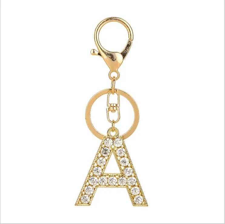 Кристальные инициалы кулон брелок аксессуары женский основные пары для мужчин и женщин должны отправить