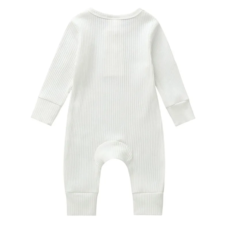 Baby Boy Clothes Boys Girls Romper Spring Autumn Casual Jumpsuits Baby Solid Color Long Sleeve Suits Newborns Clothes