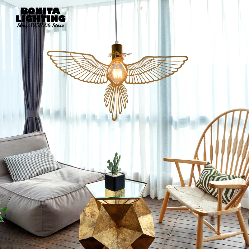 Подвесные светильники для столовой современные люстры из нержавеющей стали с