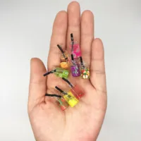 8pcs Dollhouse Miniature Food Mini Resin Fruit Bottle Simulation Drinks Model Toys Fruit Drink Play Dollhouse Dolls Accessories 2