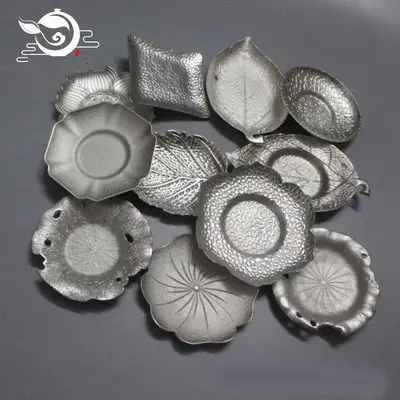 Поднос для чашки, поднос, небольшой, японский стиль, изоляционный коврик, металлический, креативный, оловянный, кунг-фу, черный чай, Улун, ретро, оловянный поднос, аксессуары для чая