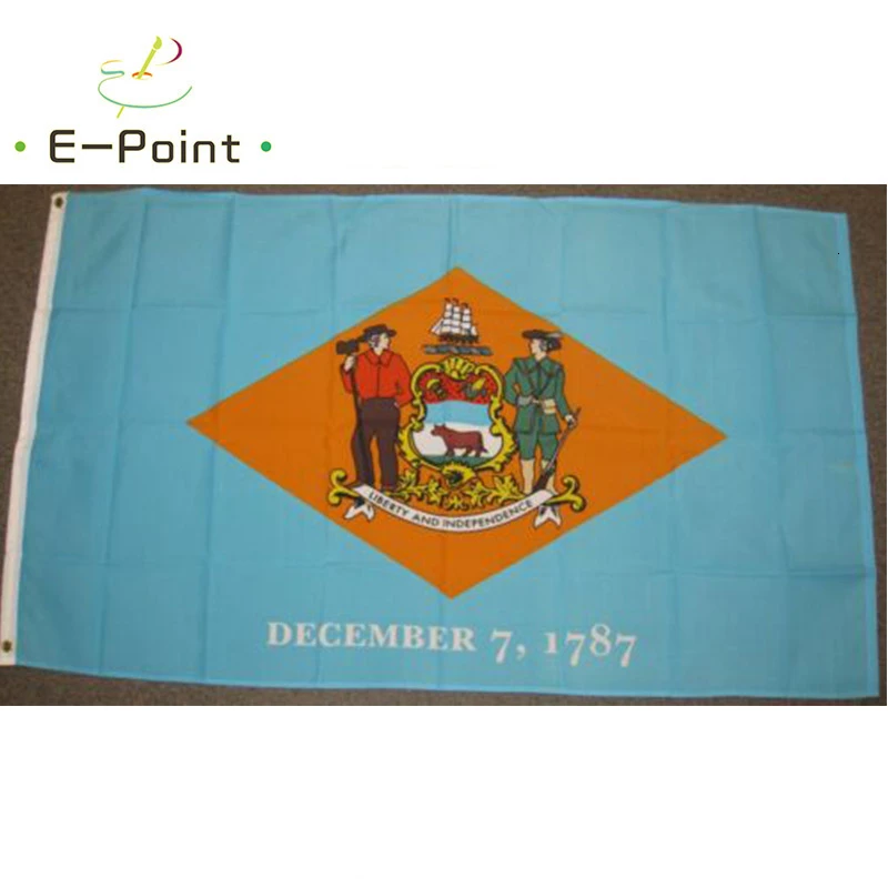 Флаг США Delaware 2ft* 3ft(60*90 см) 3ft* 5ft(90*150 см) размер рождественские украшения для домашнего флага баннер
