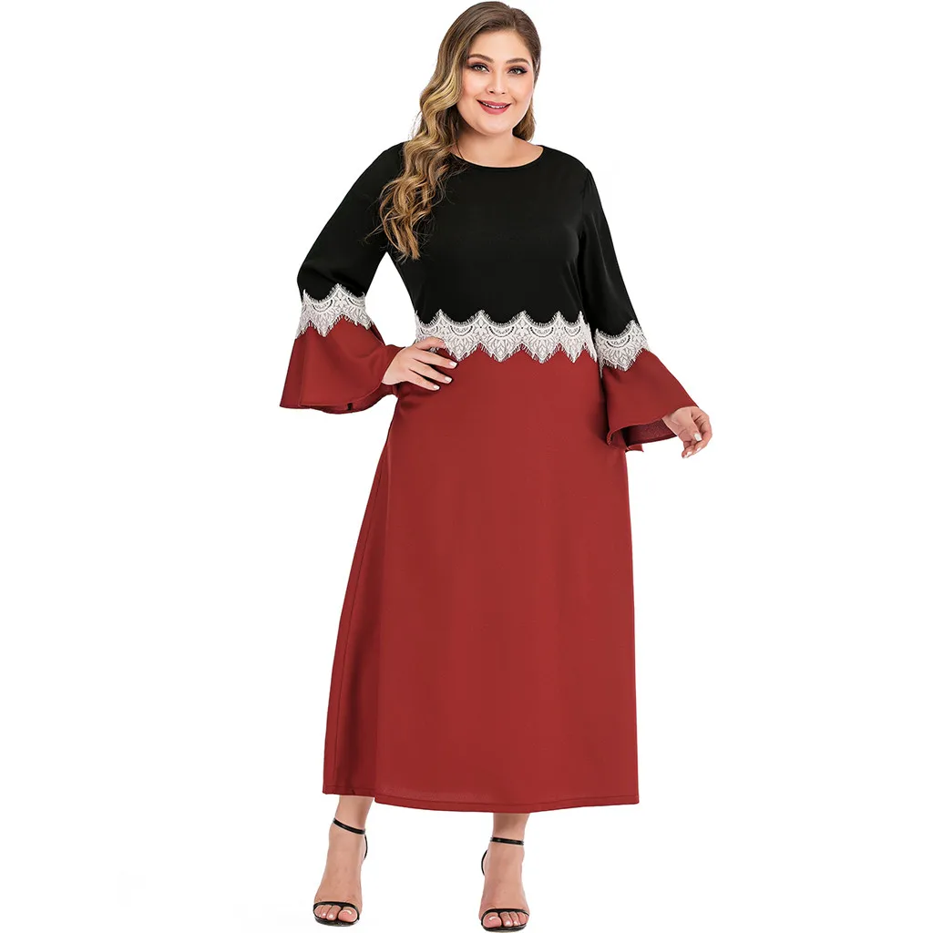 Sukienki vestidos, платье размера плюс, женское Повседневное платье размера плюс с длинным рукавом, однотонное Бандажное зимнее платье, robe hiver femme, Прямая поставка