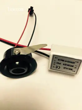 

1pcs/lot Black Mini Led Spot Light Cabinet Lamp 1w High Power Led White Warm White Dc12v Indoor Lighting