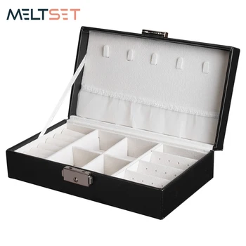 

Multifunctional Jewelry Organizer Ring Earring Necklace Storage Box Solid Leather Jewelry Case Travel Organizer Jewelry Display