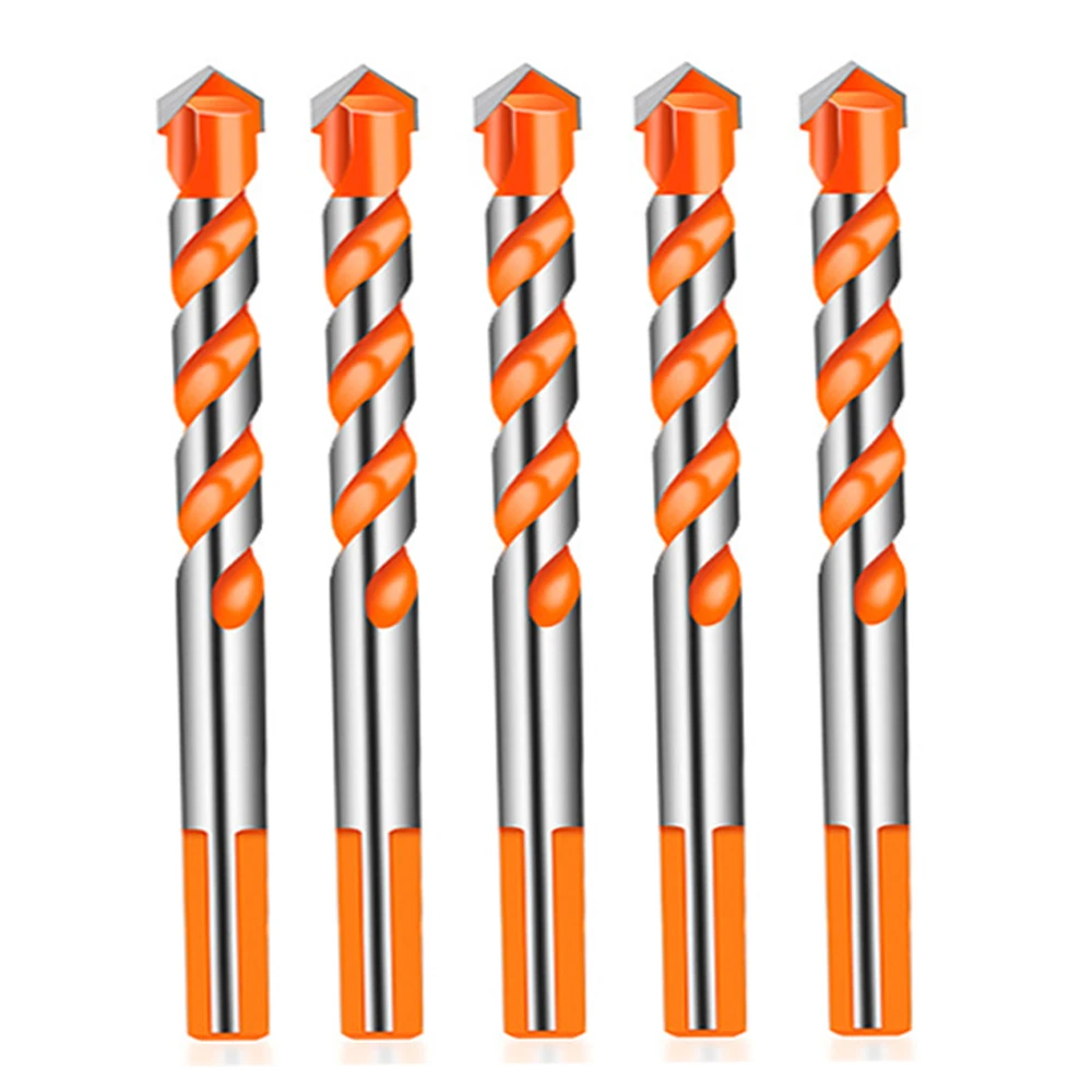 10/5/4pcs Threaded triangle tungsten steel wall tile concrete drilling bit Household marble Overlord drill Hand electric drill