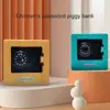 Saving Bank Toy Fun Compact Plastic Safe Piggy Bank Toy  Mini Piggy Gift Safe Case Password Portable With Key Money Storage Box 4