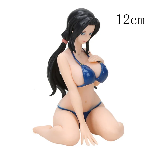 Одна деталь рисунок Boa Хэнкок Нико Rejiu Калифа фигурка Nami PVC Моделя с хорошим спросом игрушки Одна деталь плюшевая кукла аниме подарки - Цвет: 6871 12cm Blue bag