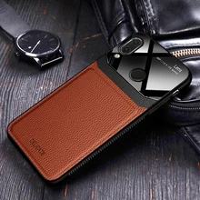 I coque, чехол, чехол, для Xiaomi Redmi Note 7 Pro Note7 на кожаном зеркальном стекле, Силиконовый противоударный чехол для телефона, роскошный мягкий милый чехол s