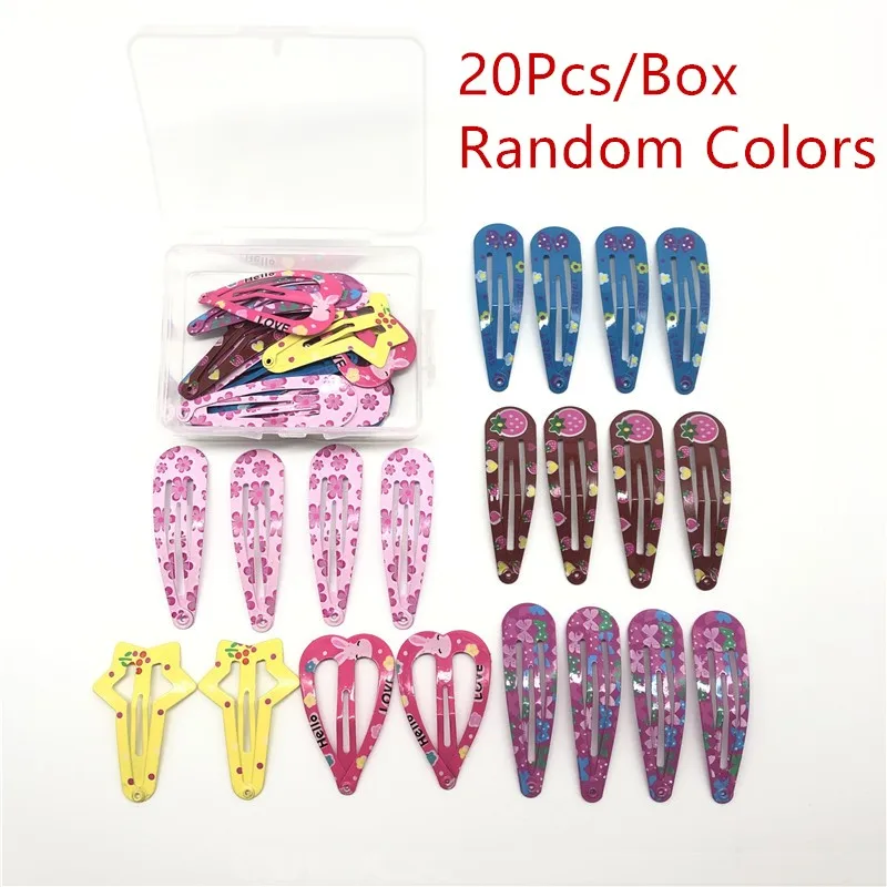 Multi 20pcs 20 шт./кор., модные аксессуары для волос для девочек, заколки для волос 5 см, металлические заколки для волос, однотонные Детские резинки для волос, заколки-невидимки, заколки принцессы - Цвет: Multi 20pcs