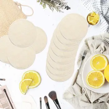 

12Pcs/Set Reusable Washable Round Bamboo Cotton Cloth Facial Makeup Remover Puff Pads with Mesh Bag Clean Facial Skin Care