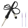 With 2pcs Extra Heating Element Original Saike Soldering Station Universal Soldering Iron Handle For Saike 852D++ 909D 898D 8586 2