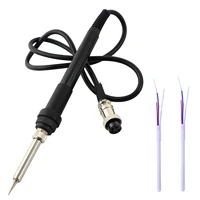 With 2pcs Extra Heating Element Original Saike Soldering Station Universal Soldering Iron Handle For Saike 852D++ 909D 898D 8586 2