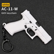 

Tactical Hiking Pistol Shape Keychain Mini Portable Decorations Detachable Key Ring Shooting Hunting Gun Accessories Keys Holder