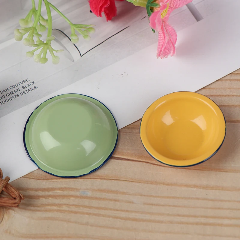 Миниатюрные металлические суповые кастрюли в стиле ретро для кукольного домика