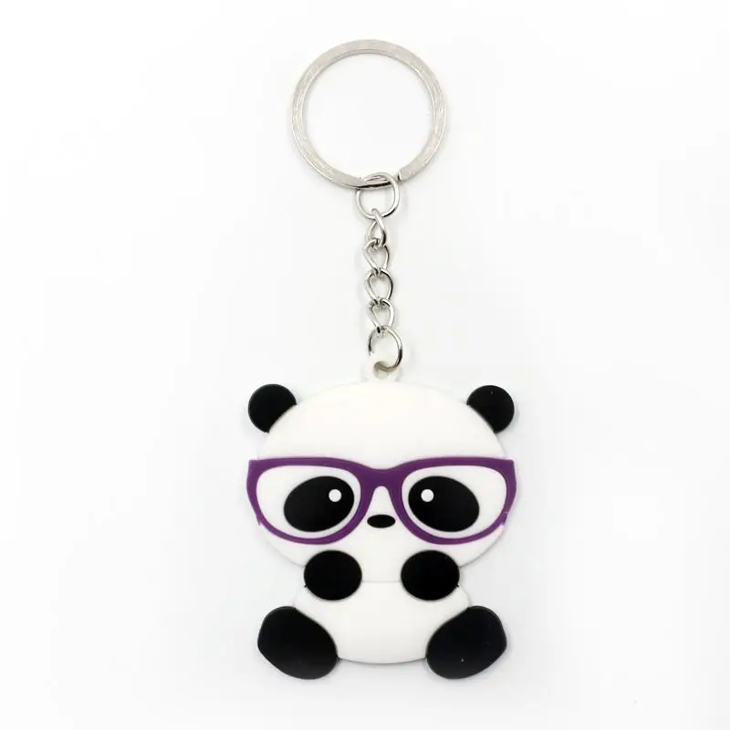 6 шт Panda вечерние сувениры резиновые Брелоки для ключей Baby Shower Декор День рождения украшения детские подарки тропические джунгли вечерние принадлежности