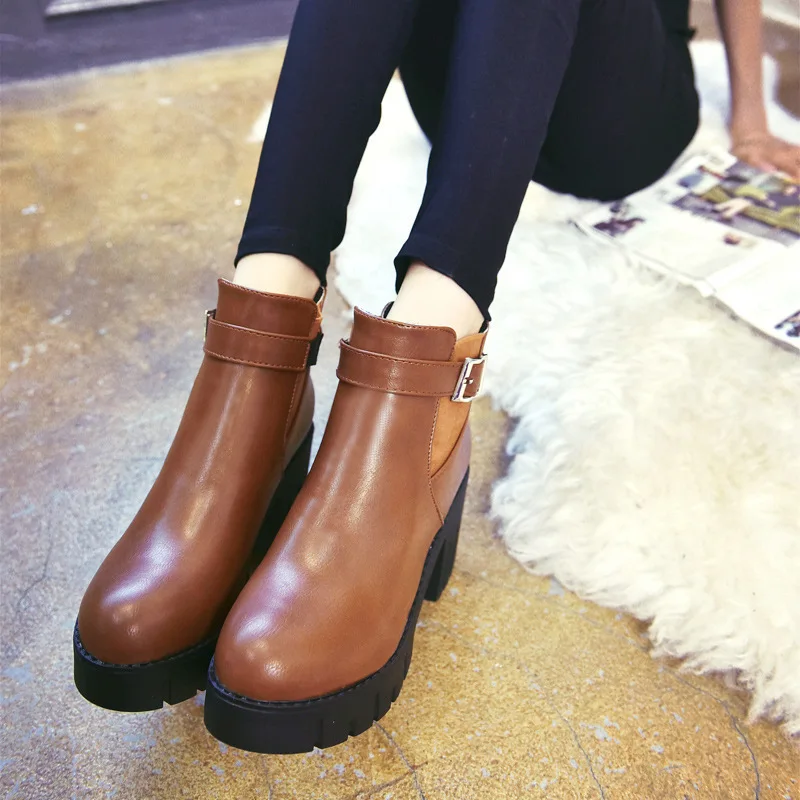 HOKSVZY/женские ботильоны Женская обувь Зимние ботинки Женские Zapatos De Mujer HYGC
