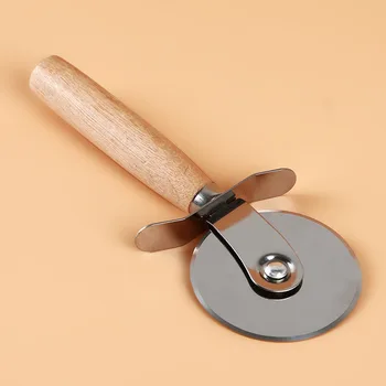 

1pc Durable Pizza Cutter Round Wheel Roller Stainless Steel Pizza Knife Pizza Tools Kitchen Tools Pizza Wheels