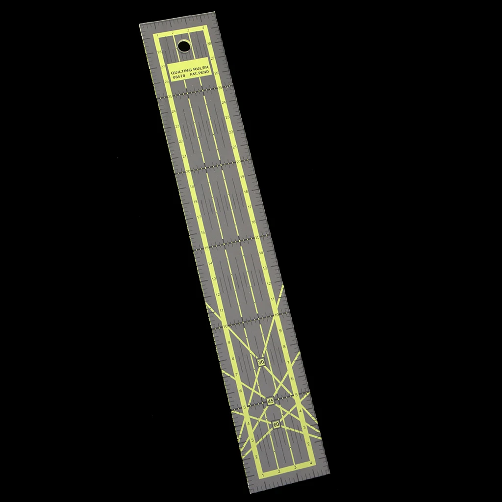 1 Piece 30x5cm Plastic Rectangle Quilting Patchwork Template Ruler for Sewing Craft