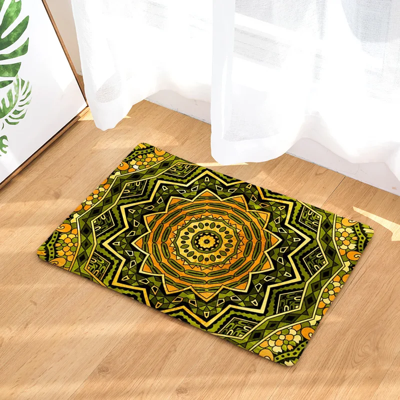 Boho напольные украшения коврики Мандала Цветочный Принт дорожка для кухни Придверный коврик половик из микрофибры коврик для гостиной