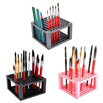 

96-well Grid Pen Holder Watercolor Oil Brush Storage Rack Detachable Pen Holder Easy To Carry Storage Rack372