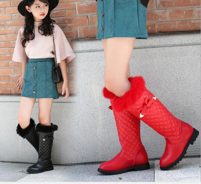 children's knee high leather boots