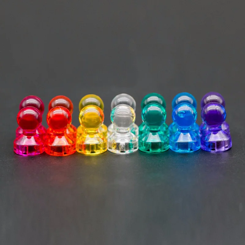 

60Pcs Fridge Magnets Push Pins Assorted Color Pin for Home School Office Refrigerator OUJ99