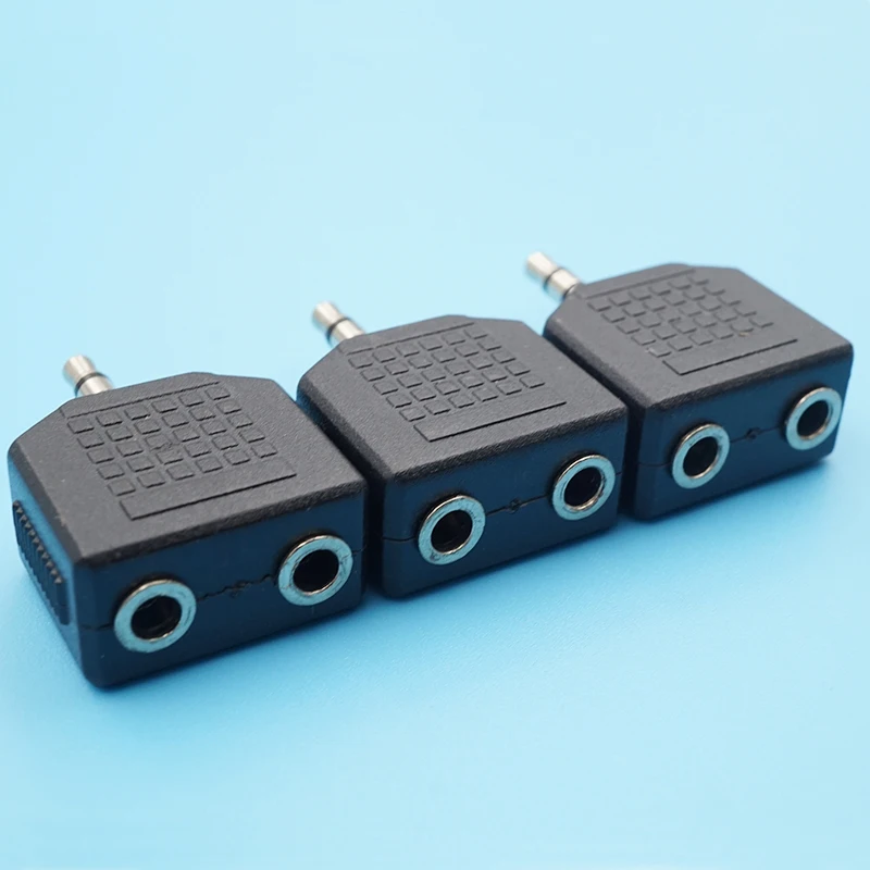 20pcs 3 5mm Dual Male Plug To 3 5mm Female Jack 3 5 Stereo Audio Headphone Adapter Connector Microphone Y Splitter Converter