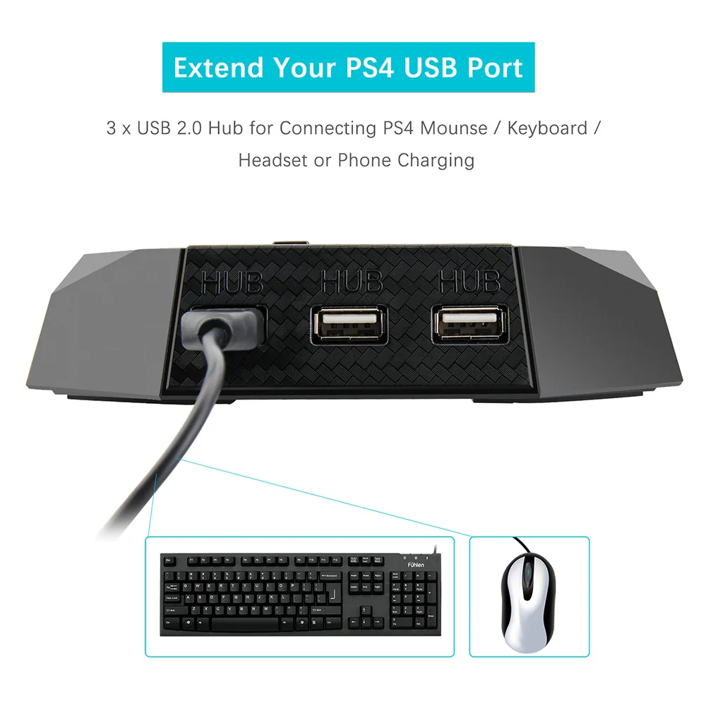 Охлаждающий вентилятор для PS4 Pro/PS5 подставка двух контроллеров зарядный радиатор