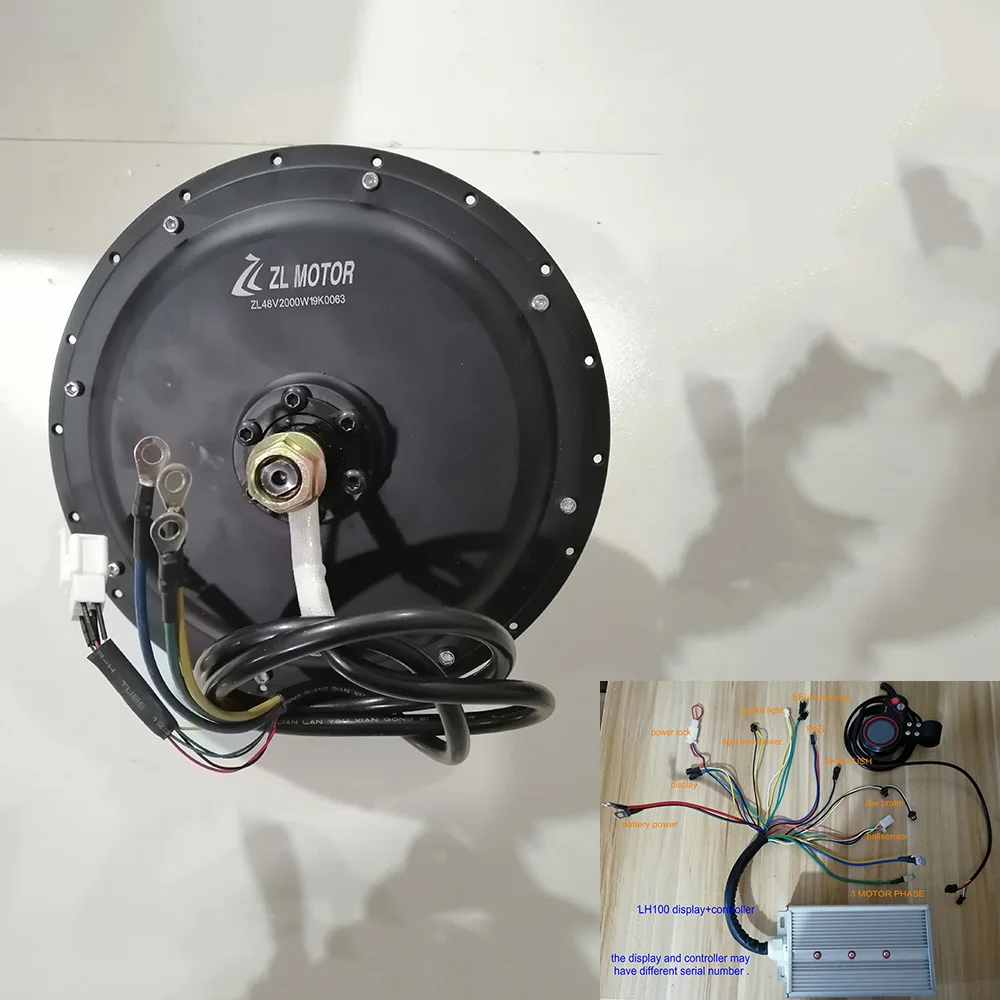 

48V/60V/72V/96V 2000W hub motor with controller for electric bike bicycle/ebike 26inch