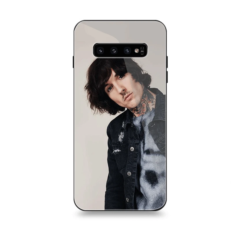 Чехол для телефона Стекло для samsung A10 A20 A30 A40 A50 A60 A70 S7 край S8 Plus Note 8 9 S10 крышка Sykes для мобильных телефонов с надписью Bring Me The Horizon Bmth